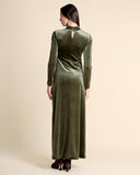 Abito in jersey di velluto