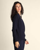 Cardigan in lana merinos