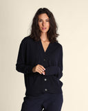 Cardigan in lana merinos