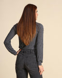 Cardigan con applicazioni gioiello