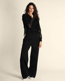 Maglia con inserti in pizzo