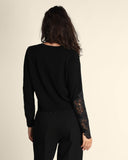 Maglia con inserti in pizzo