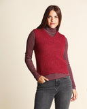 Gilet in misto alpaca e lana