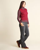 Gilet in misto alpaca e lana