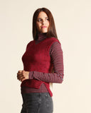 Gilet in misto alpaca e lana