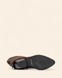 Stivaletti in camoscio con tacco