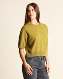 Maglia in lana e viscosa e cachemire