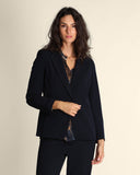 Giacca in twill fluido