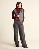 Gilet in punto Milano jacquard