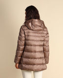 Piumino con cappuccio