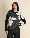 Maglia jacquard con paillettes