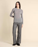 T shirt in jersey di  viscosa e cashmere