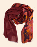 Stola in lana, seta e viscosa