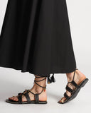 Sandali in pelle con  borchie