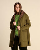 Cappotto double con cappuccio