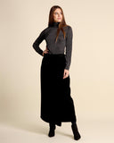 Gonna lunga in velluto