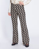 Pantaloni jacquard in maglia