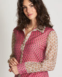 Camicia in mussola di cotone e seta