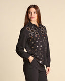 Camicia con applicazioni