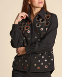 Camicia con applicazioni