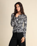 Cardigan jacquard in lana