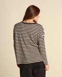 Maglia a righe in misto lana