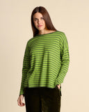 Maglia a righe in misto lana