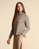 Maglia a righe in misto lana