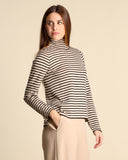 Maglia a righe in misto lana
