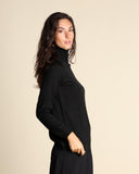 Maglia rasata in misto lana