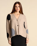 Cardigan ad intarsio