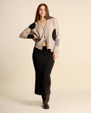 Cardigan ad intarsio