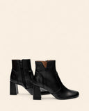 Stivaletti in pelle con tacco