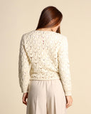 Maglia traforata in lana