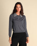 Maglia  polo con ricami