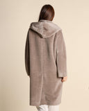 Cappotto in alpaca e lana