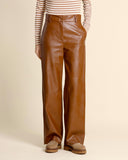 Pantaloni in jersey effetto pelle