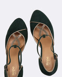 Decolletè in camoscio