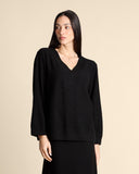 Maglia con micro paillettes