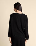 Maglia con micro paillettes