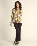 Camicia in twill a fantasia