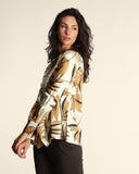 Camicia in twill a fantasia