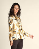 Camicia in twill a fantasia