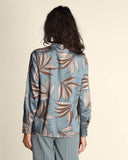 Camicia in twill a fantasia