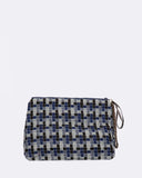 borsa in velluto intrecciato