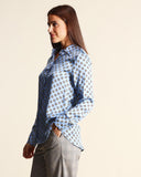 Camicia in raso stampato