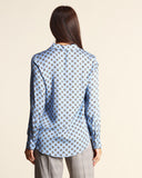 Camicia in raso stampato