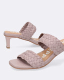 Sandali in pelle intrecciata