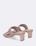 Sandali in pelle intrecciata