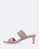 Sandali in pelle intrecciata